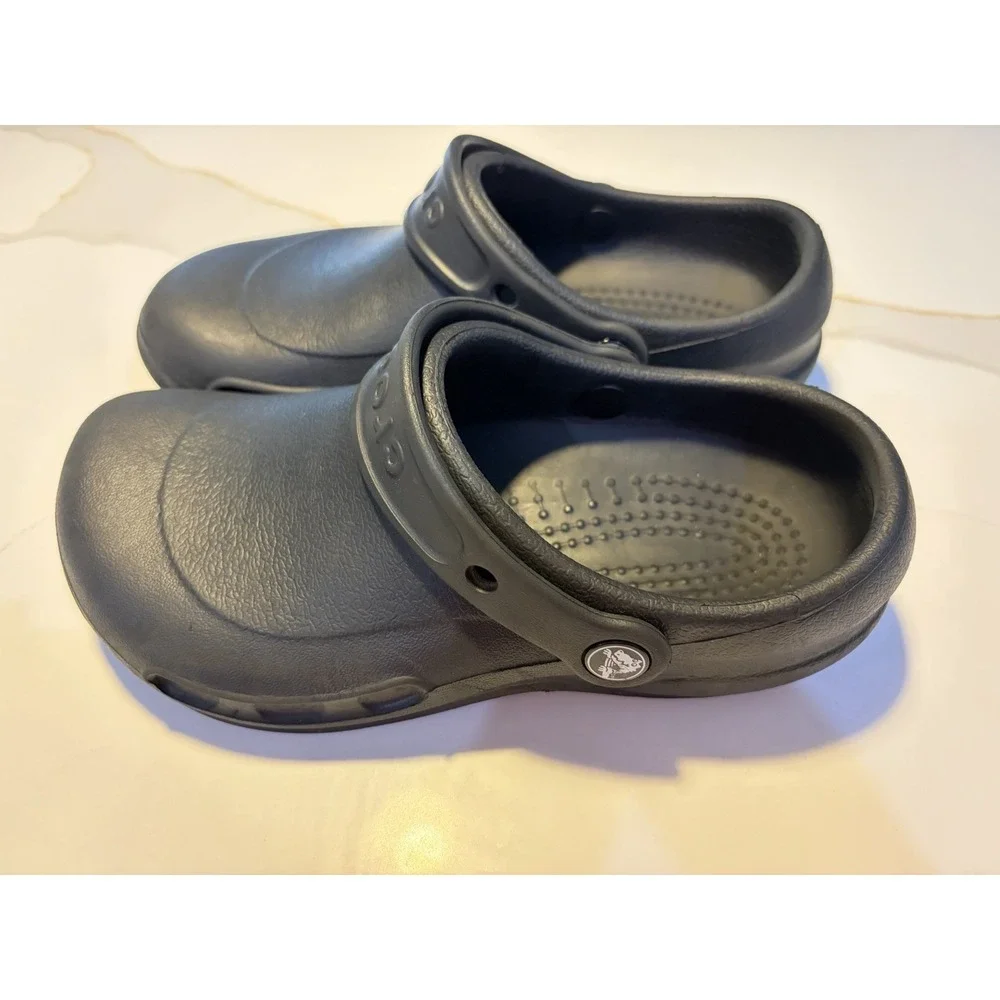 Crocs Bistro Slip Resistant Work Clogs - Black, Size Womens 6 / Mens 4